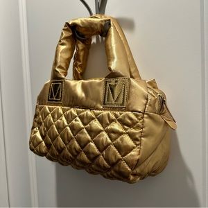 Quilted Gold Bag
